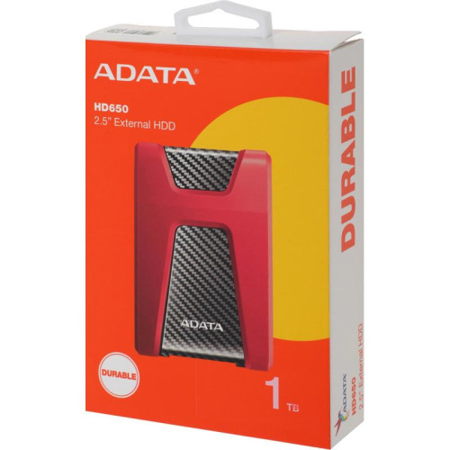 Жесткий диск A-Data USB 3.0 1Tb AHD650-1TU31-CRD HD650 DashDrive Durable 2.5
