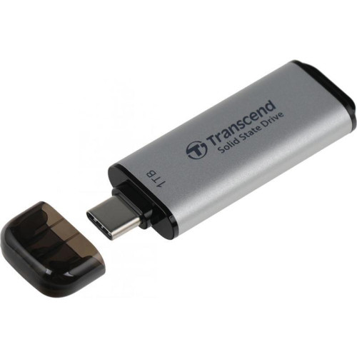 Накопитель SSD Transcend USB-C 1TB TS1TESD300S ESD300 серебристый