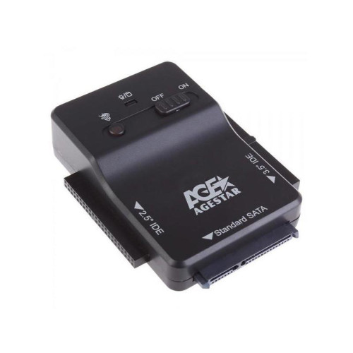 Адаптер-переходник для HDD AgeStar 3FBCP1 IDE SATA IDE пластик черный 2.5 Адаптер-переходник для HDD AgeStar 3FBCP1 IDE SATA IDE пластик черный 2.5