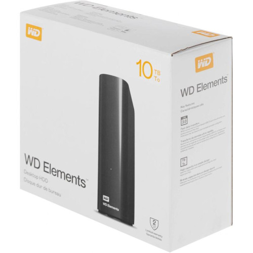 Жесткий диск WD USB 3.0 10Tb WDBWLG0100HBK-EESN Elements Desktop 3.5