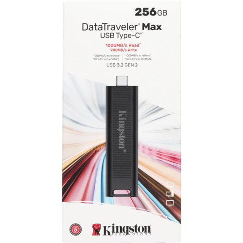 Флеш Диск Kingston 256Gb DataTraveler Type-C Max DTMAX/256GB USB3.2 черный