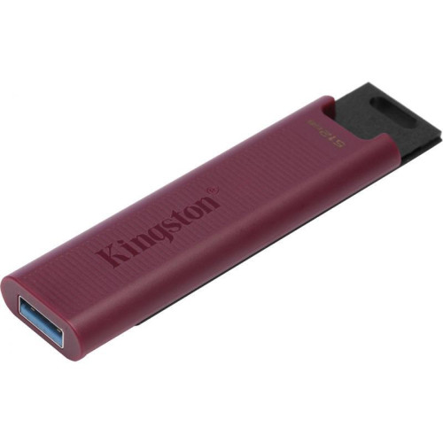 Флеш Диск Kingston 512Gb DataTraveler Max DTMAXA/512GB USB3.2 черный/бордовый