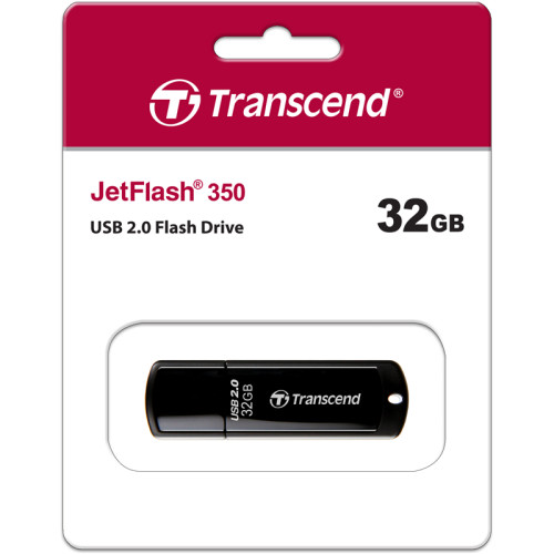 Флеш-накопитель/ Transcend 32GB JetFlash 350 (Black) USB 2.0