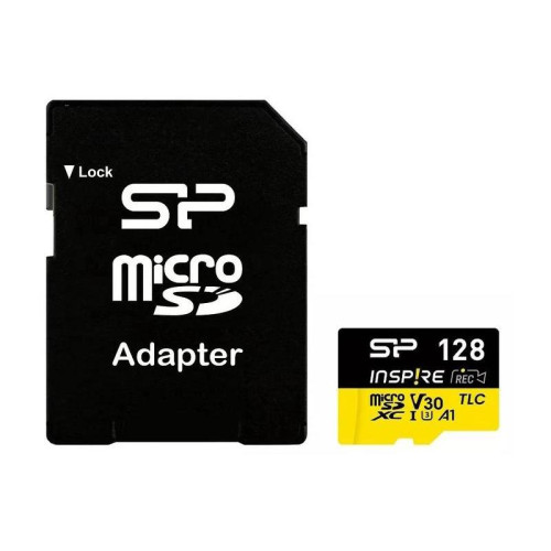 Флеш карта microSDXC 128GB Silicon Power SP128GBSTXLV3V1NSP Elite V30 A1 + adapter