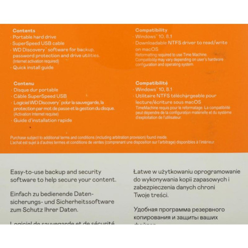 Жесткий диск WD USB3.2 Gen1 2TB WDBYVG0020BBK-WESN My Passport 2.5