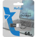 Флеш Диск Netac 64GB U275 NT03U275N-064G-20SL USB2.0 серебристый