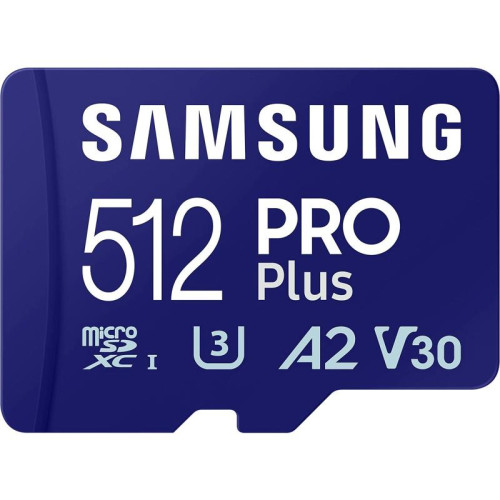 Флеш карта microSDXC 512GB Samsung MB-MD512SA Pro PLUS V30 + adapter