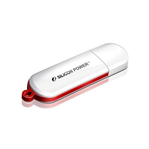 Флеш Диск Silicon Power 8Gb LuxMini 320 SP008GBUF2320V1W USB2.0 белый