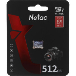 Флеш карта microSDXC 512GB Netac P500 Ultra w/o adapter