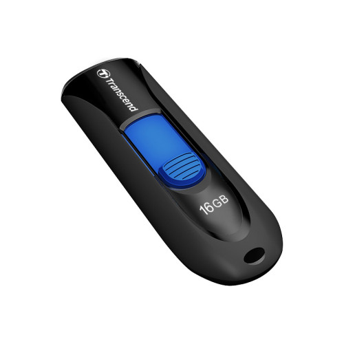 Флеш-накопитель/ Transcend 16GB JetFlash 790 (Black/blue)  USB 3.1