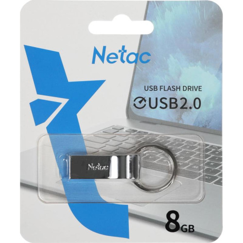 Флеш Диск Netac 8GB U275 NT03U275N-008G-20SL USB2.0 серебристый
