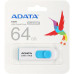 Флеш Диск A-Data 64GB Classic C008 AC008-64G-RWE USB2.0 синий/белый