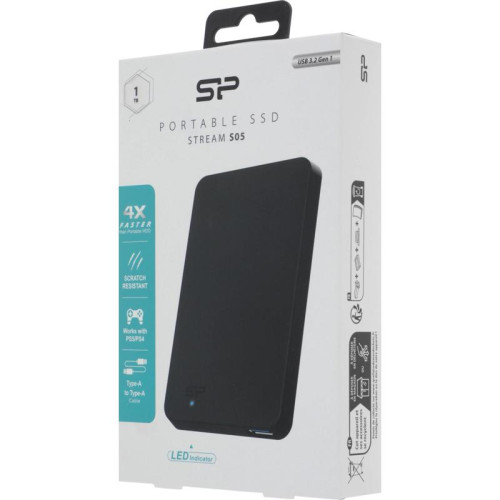 Накопитель SSD Silicon Power USB3.0 1TB SP010TBPSDS05SAK S05 Stream 1.8