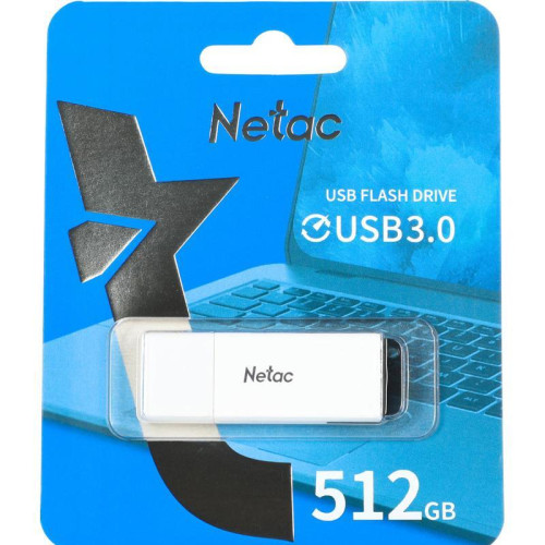 Флеш Диск Netac 512Gb U185 NT03U185N-512G-30WH USB3.0 белый Флеш Диск Netac 512Gb U185 NT03U185N-512G-30WH USB3.0 белый