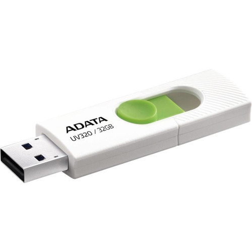 Флеш Диск A-Data 32GB UV320 AUV320-32G-RWHGN USB3.2 белый/зеленый