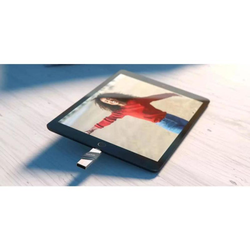 Флеш Диск Sandisk 128Gb iXpand Flip SDIX90N-128G-GN6NE USB3.1 зеленый/серебристый