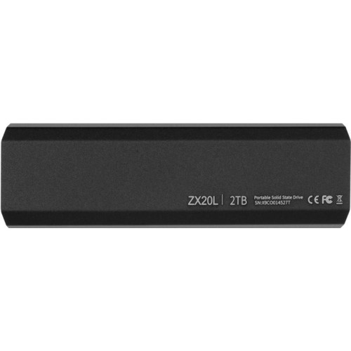 Накопитель SSD Netac USB-C 2TB NT01ZX20L-002T-32BK ZX20L черный