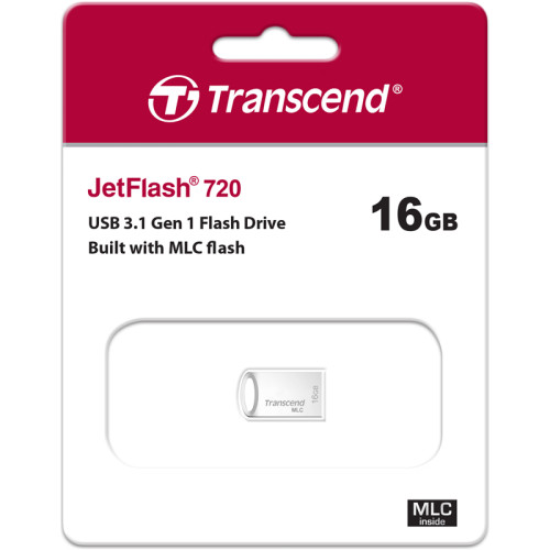 Флеш-накопитель/ Transcend 16GB JetFlash 720S (Silver) USB 3.1