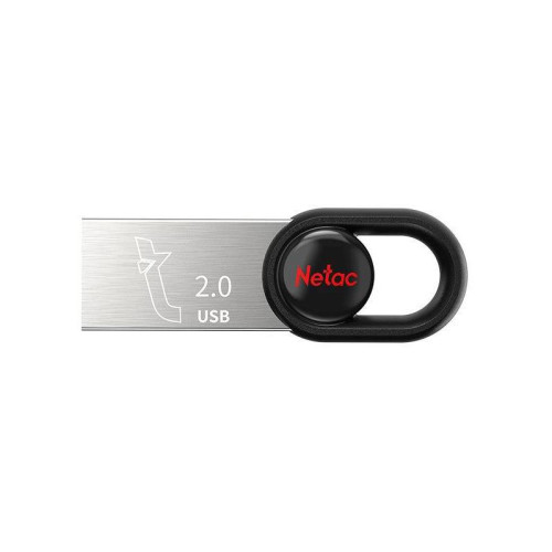 Флеш Диск Netac 16Gb UM2 NT03UM2N-016G-20BK USB2.0 серебристый/черный
