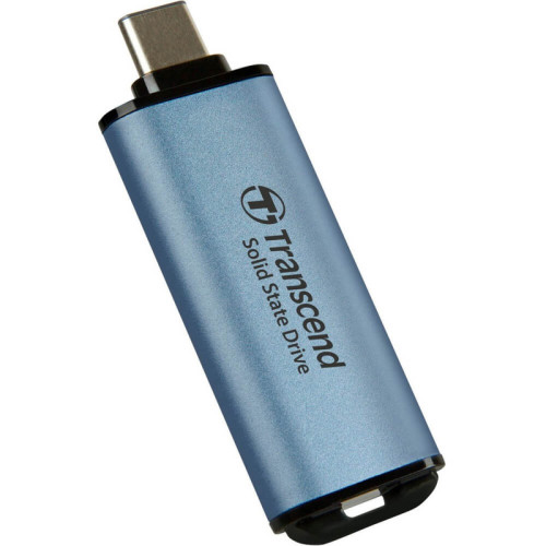 Флеш-накопитель/ Transcend External SSD ESD300C 512GB, Type C, 10Gbps (3.2 Gen2), R/W 1050/950MB/s, 60.1x20x7.8 mm, 9g,