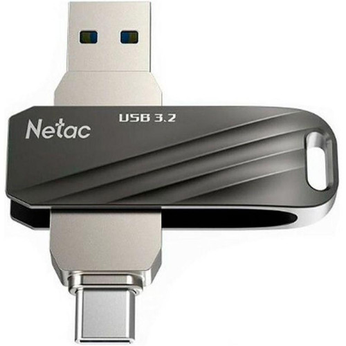 Флеш Диск Netac 64GB US1 NT03US11C-064G-32BK USB3.0 черный/серебристый