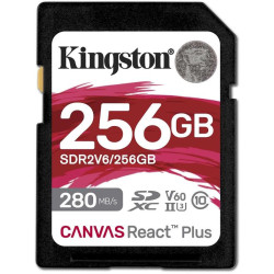 Флеш карта SDXC 256GB Kingston SDR2V6/256GB Canvas React Plus w/o adapter