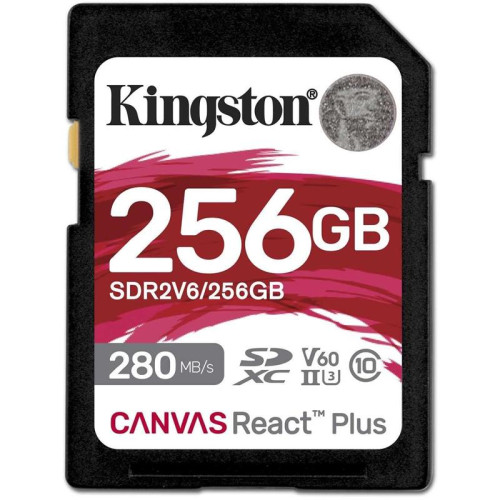 Флеш карта SDXC 256GB Kingston SDR2V6/256GB Canvas React Plus w/o adapter
