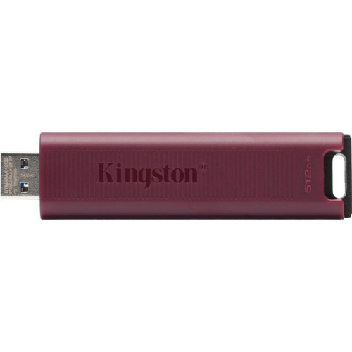 Флеш Диск Kingston 512Gb DataTraveler Max DTMAXA/512GB USB3.2 черный/бордовый