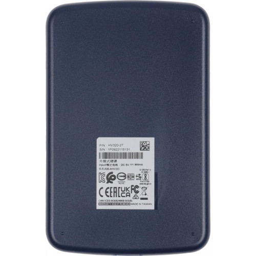 Жесткий диск A-Data USB 3.1 2Tb AHV320-2TU31-CBL HV320 2.5