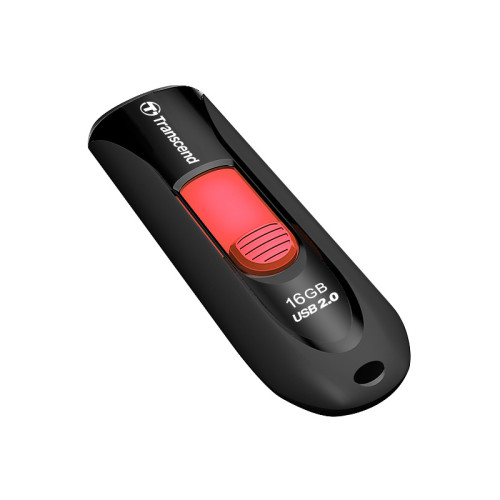 Флеш-накопитель/ Transcend 16GB JetFlash 590 (Black/red)