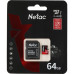 Флеш карта microSDXC 64GB Netac NT02P500PRO-064G-R P500 Extreme Pro + adapter