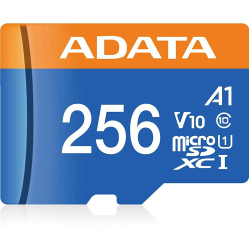 Флеш карта microSDXC 256GB A-Data AUSDX256GUICL10A1-RA1 Premier Pro + adapter