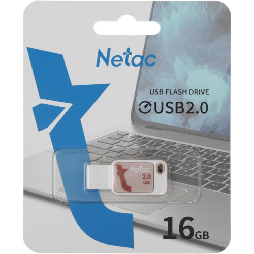 Флеш Диск Netac 16Gb UA31 NT03UA31N-016G-20PK USB2.0 розовый