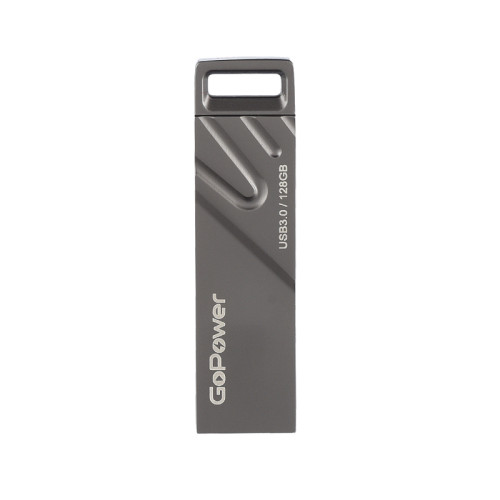 Флеш-накопитель GoPower TITAN 128GB USB3.0 металл черный графит (1/50/1000)