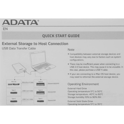 Жесткий диск A-Data USB 3.0 2Tb AHD650-2TU31-CBL HD650 DashDrive Durable 2.5