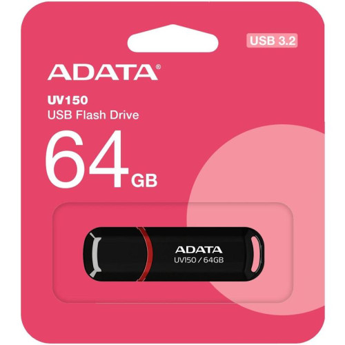Флеш Диск A-Data 64GB AUV150 AUV150-64G-RBK USB3.0 черный