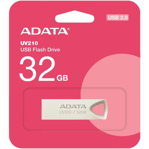 Флеш Диск A-Data 32Gb UV210 AUV210-32G-RGD USB2.0 золотистый