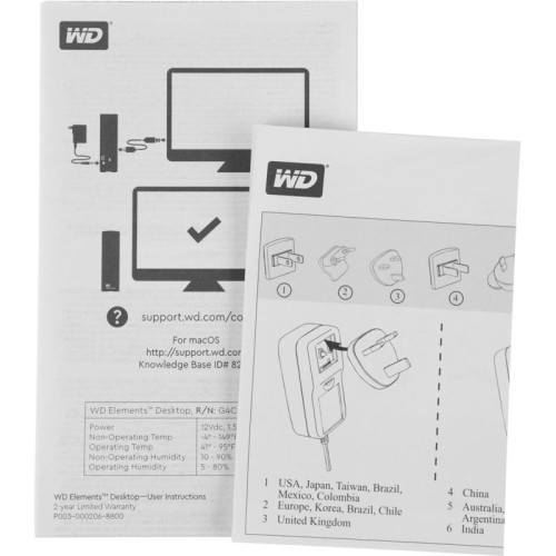 Жесткий диск WD USB 3.0 16Tb WDBWLG0160HBK-EESN Elements Desktop 3.5