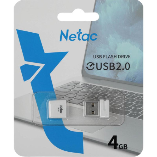 Флеш Диск Netac 4GB U116 NT03U116N-004G-20WH USB2.0 белый