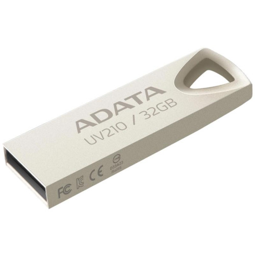 Флеш Диск A-Data 32Gb UV210 AUV210-32G-RGD USB2.0 золотистый
