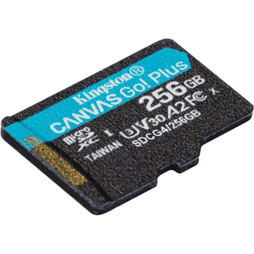 Флеш карта microSDXC 256GB Kingston SDCG4/256GBSP Canvas Go! Plus V10 A2 w/o adapter