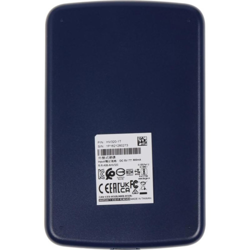 Жесткий диск A-Data USB 3.1 1Tb AHV320-1TU31-CBL HV320 2.5