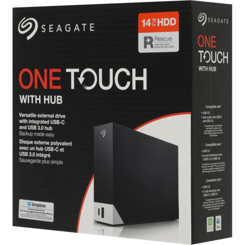 Жесткий диск Seagate USB 3.0 14Tb STLC14000400 One Touch Hub 3.5