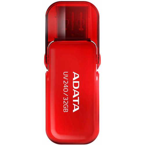 Флеш Диск A-Data 32Gb UV240 AUV240-32G-RRD USB2.0 красный