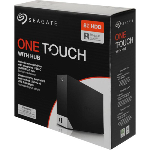 Жесткий диск Seagate USB 3.0 8Tb STLC8000400 One Touch 3.5