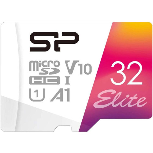 Флеш карта microSDHC 32GB Silicon Power SP032GBSTHBV1V20SP Elite + adapter