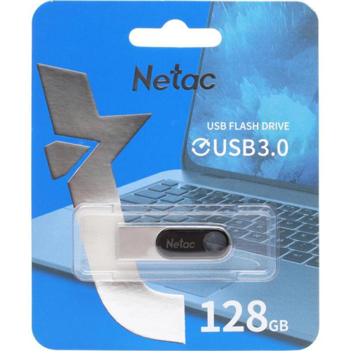 Флеш Диск Netac 128Gb U278 NT03U278N-128G-30PN USB3.0 серебристый/черный