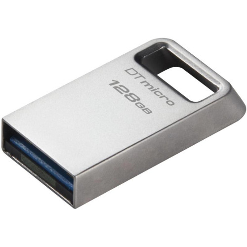 Флеш Диск Kingston 128GB DataTraveler Micro DTMC3G2/128GB USB3.2 серебристый