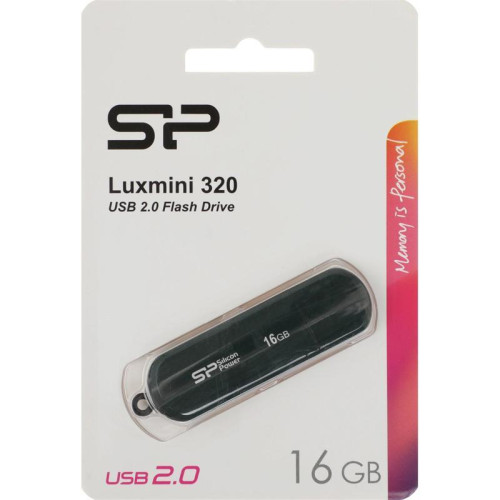 Флеш Диск Silicon Power 16GB LuxMini 320 SP016GBUF2320V1N USB2.0 зеленый