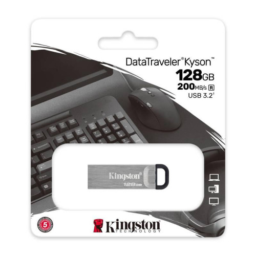 Флэш USB Kingston 128GB USB3.2 Gen 1 DataTraveler Kyson/ Kingston 128GB USB3.2 Gen 1 DataTraveler Kyson Флэш USB Kingston 128GB USB3.2 Gen 1 DataTraveler Kyson/ Kingston 128GB USB3.2 Gen 1 DataTraveler Kyson